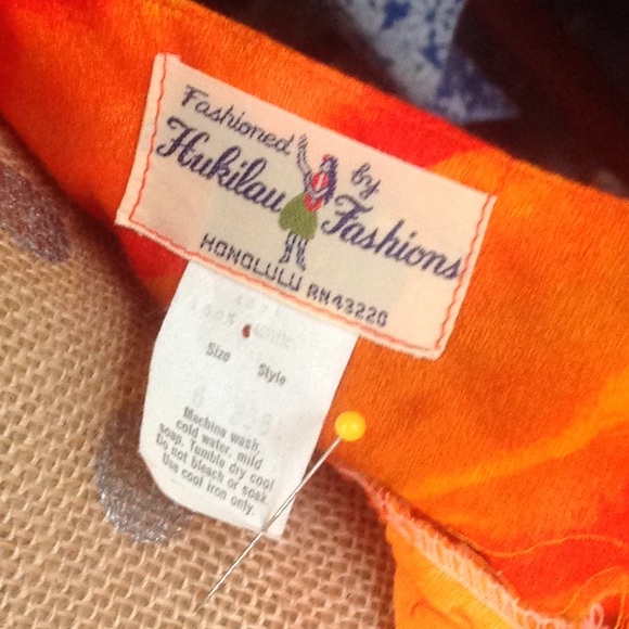 Barkcloth Hawaiian Dress by Hukilau Fashions - Picture 4 of 7